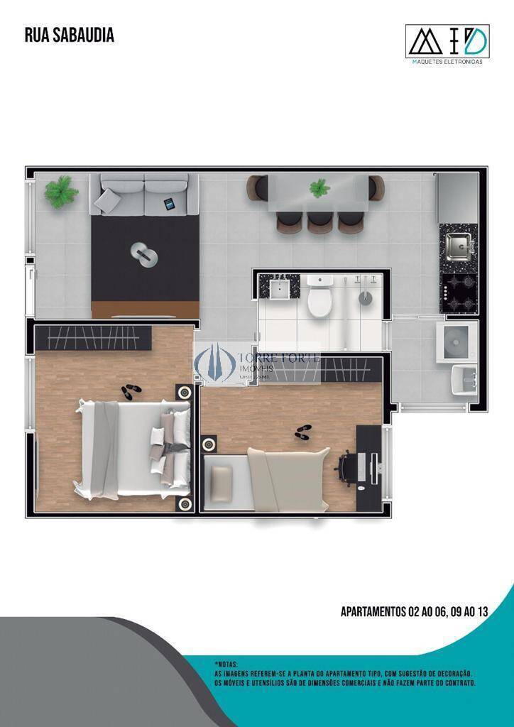 Apartamento à venda com 2 quartos, 41m² - Foto 11