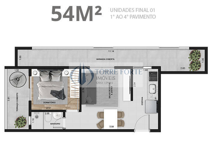 Apartamento à venda com 1 quarto, 35m² - Foto 21