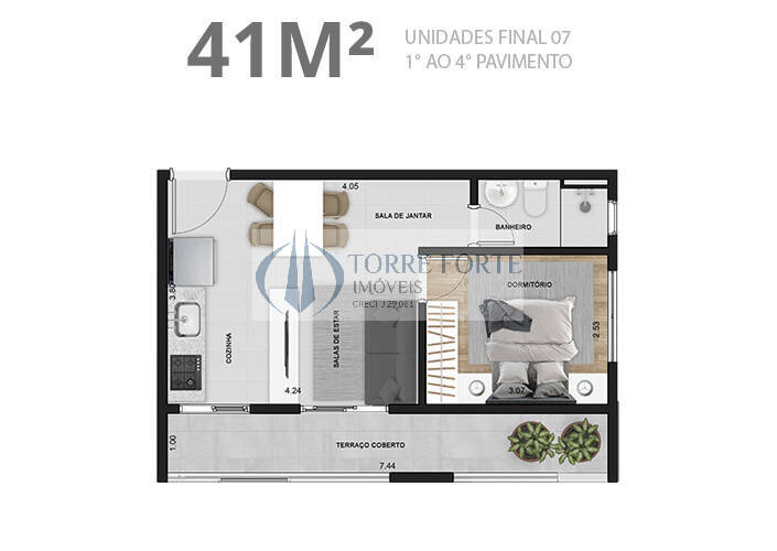 Apartamento à venda com 1 quarto, 35m² - Foto 27