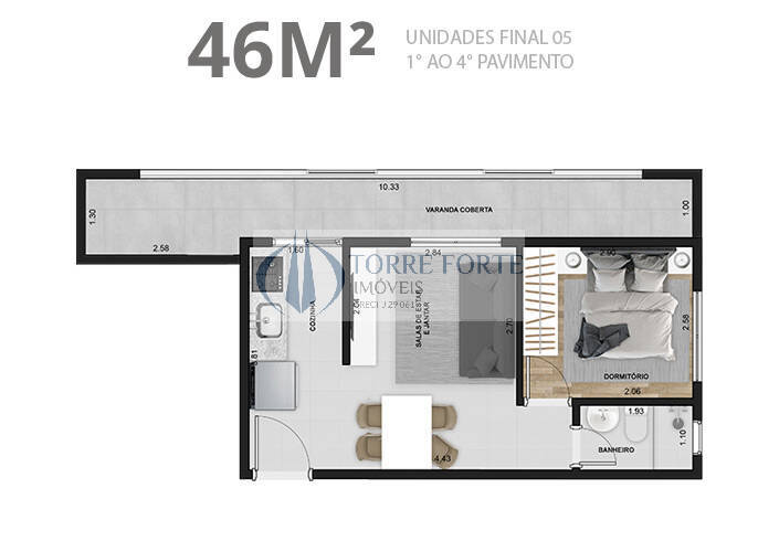 Apartamento à venda com 1 quarto, 35m² - Foto 25