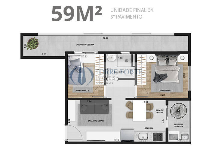 Apartamento à venda com 1 quarto, 35m² - Foto 31