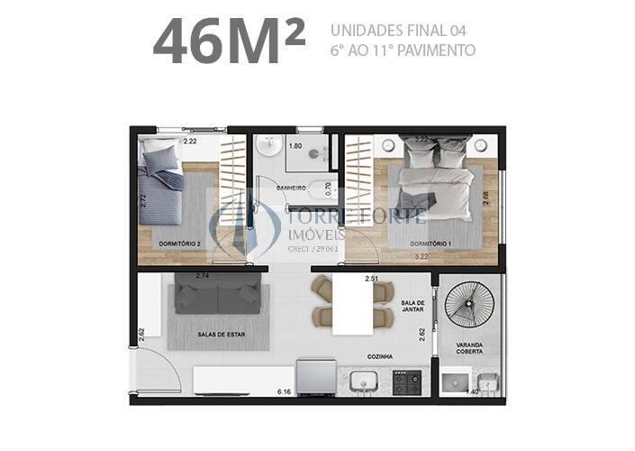 Apartamento à venda com 1 quarto, 35m² - Foto 36