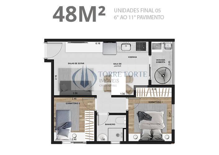 Apartamento à venda com 1 quarto, 35m² - Foto 37