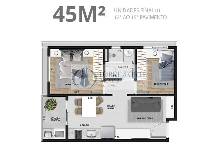 Apartamento à venda com 1 quarto, 35m² - Foto 38