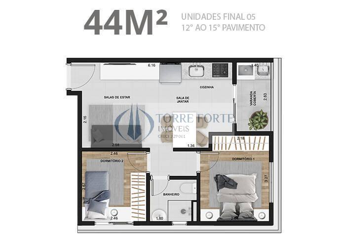 Apartamento à venda com 1 quarto, 35m² - Foto 42