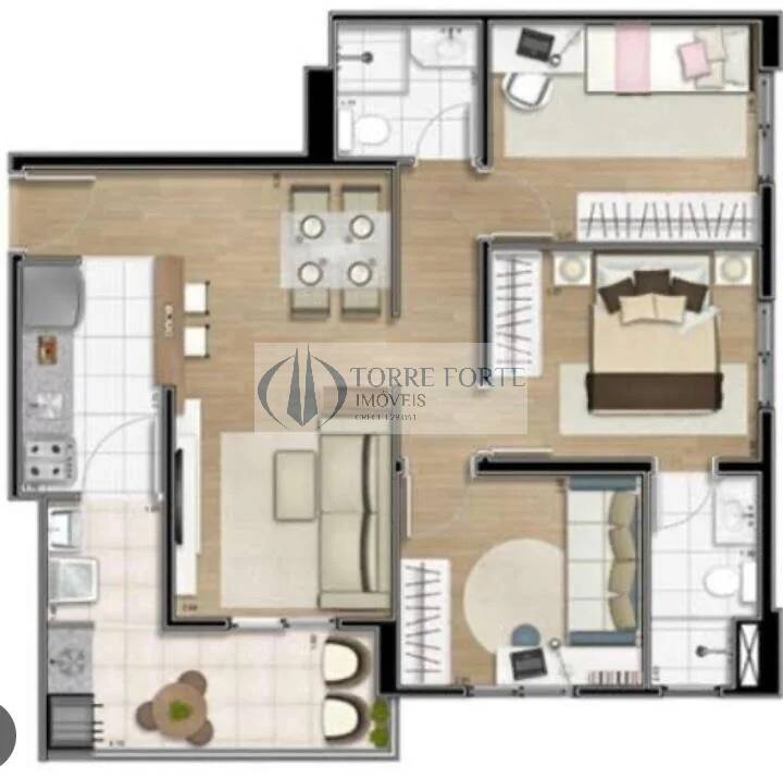 Apartamento à venda com 2 quartos, 64m² - Foto 33