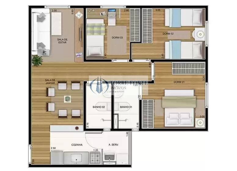 Apartamento à venda com 3 quartos, 62m² - Foto 25