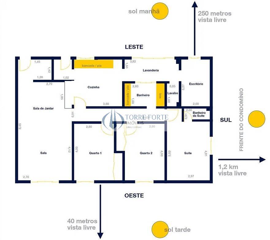 Apartamento à venda com 3 quartos, 129m² - Foto 2