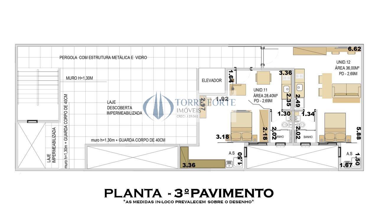 Apartamento à venda com 1 quarto, 24m² - Foto 11