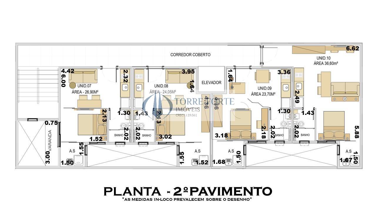 Apartamento à venda com 1 quarto, 24m² - Foto 13