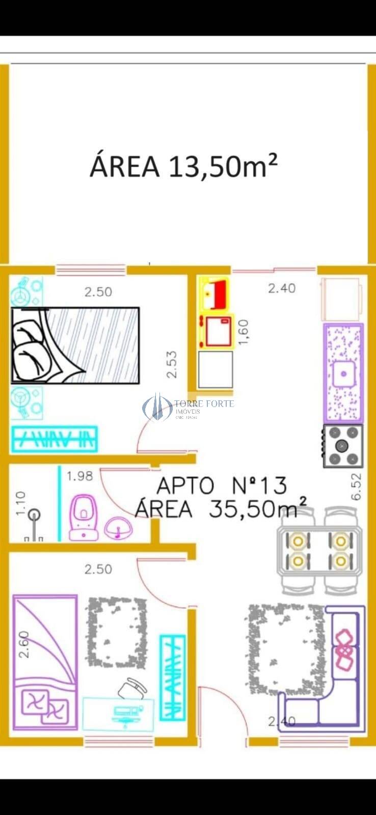 Apartamento à venda com 2 quartos, 49m² - Foto 4