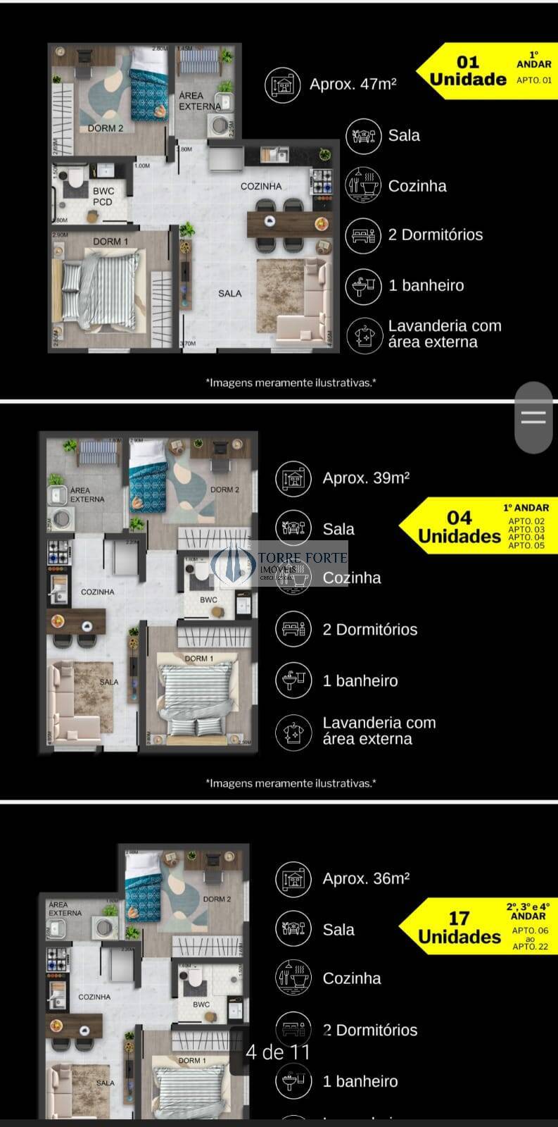 Apartamento à venda com 2 quartos, 42m² - Foto 21