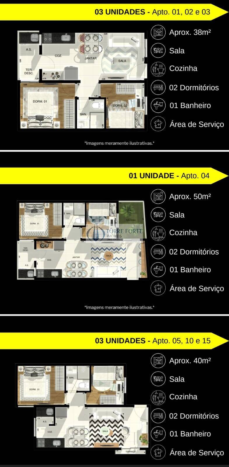 Apartamento à venda com 2 quartos, 35m² - Foto 2