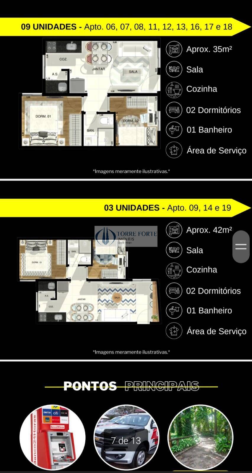 Apartamento à venda com 2 quartos, 35m² - Foto 3