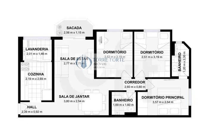 Apartamento à venda com 3 quartos, 70m² - Foto 22