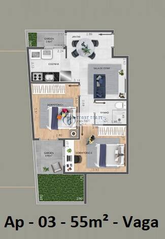 Apartamento à venda com 1 quarto, 39m² - Foto 20