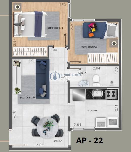 Apartamento à venda com 1 quarto, 39m² - Foto 24