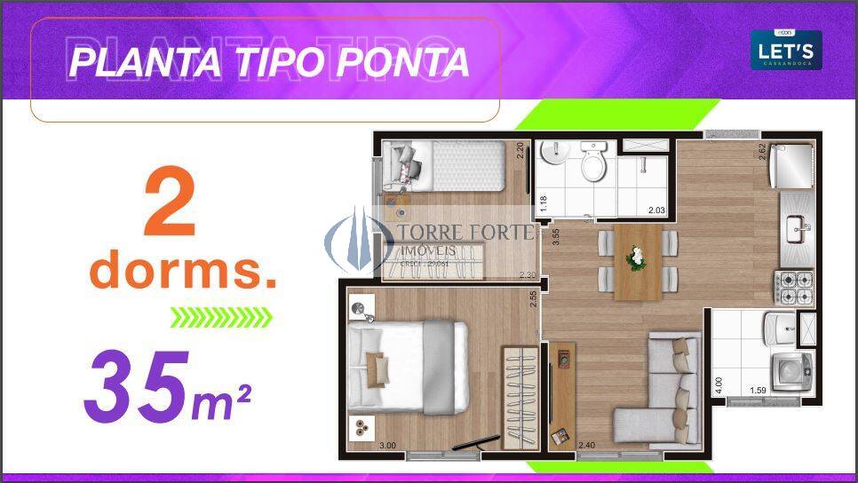 Apartamento à venda com 2 quartos, 35m² - Foto 31