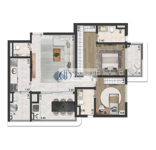 Apartamento à venda com 2 quartos, 89m² - Foto 31